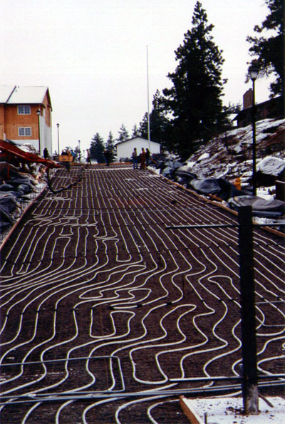 hydronic heated driveway systems